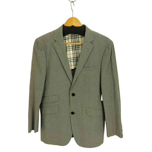 バーバリーブラックレーベル BURBERRY BLACK LABEL コットン 2B テーラードジャケット 背抜き ノバチェック メンズ import:S