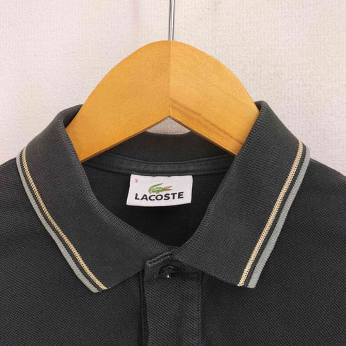 ラコステ LACOSTE ロゴ MCMXXXIII刺繍 半袖ポロシャツ メンズ JPN:3