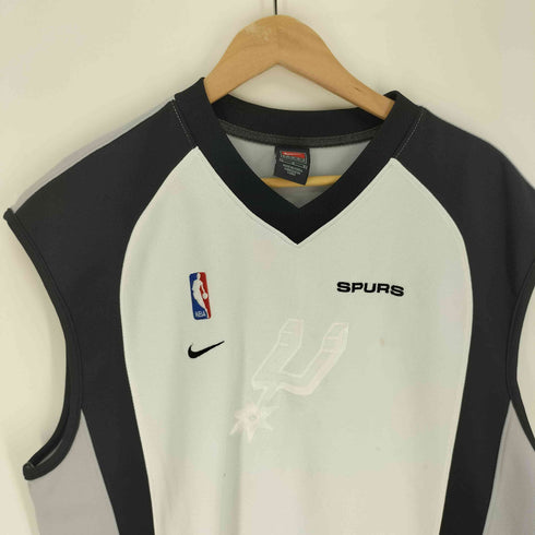 ナイキ NIKE 90S TEAMタグ 韓国製 バスケットボール スウッシュ ロゴ 刺繍 ゲームシャツ タンクトップ メンズ import:L