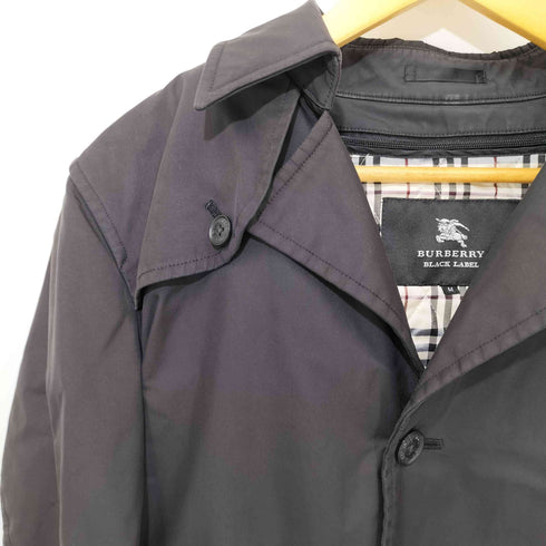 バーバリーブラックレーベル BURBERRY BLACK LABEL ライナー付き ステンカラーコート 裏地ノバチェック キルティング メンズ import:M