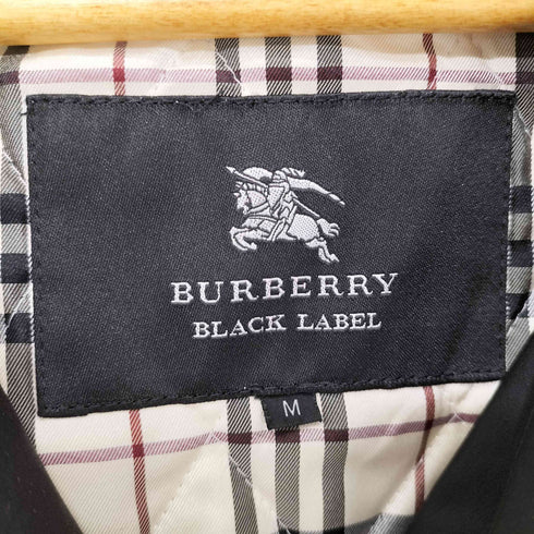 バーバリーブラックレーベル BURBERRY BLACK LABEL ライナー付き ステンカラーコート 裏地ノバチェック キルティング メンズ import:M