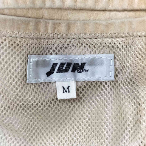ジュンメン JUN MEN 牛革 3B レザー テーラードジャケット 背抜き メッシュ メンズ JPN:M