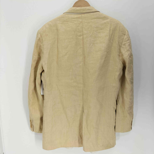 ポロバイラルフローレン Polo by RALPH LAUREN 80-90S 三角タグ USA製 麻 リネン 肩パッド ヘリボーン 3B テーラード ジャケット メンズ EUR:46