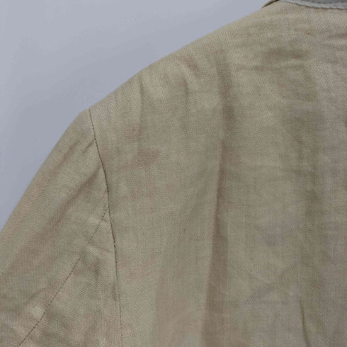 ポロバイラルフローレン Polo by RALPH LAUREN 80-90S 三角タグ USA製 麻 リネン 肩パッド ヘリボーン 3B テーラード ジャケット メンズ EUR:46