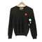 プレイコムデギャルソン PLAY COMME des GARCONS ハート ワッペン Vネック L/S プルオーバー ニット メンズ JPN:M