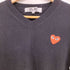プレイコムデギャルソン PLAY COMME des GARCONS ハート ワッペン Vネック L/S プルオーバー ニット メンズ JPN:M