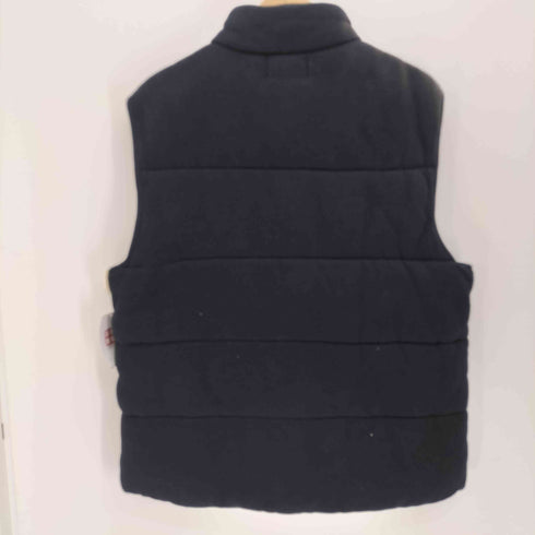 ポロバイラルフローレン Polo by RALPH LAUREN 90S ポニー刺繍 裏地チェック スタンドネック コットン 中綿 ベスト メンズ import:L
