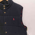 ポロバイラルフローレン Polo by RALPH LAUREN 90S ポニー刺繍 裏地チェック スタンドネック コットン 中綿 ベスト メンズ import:L