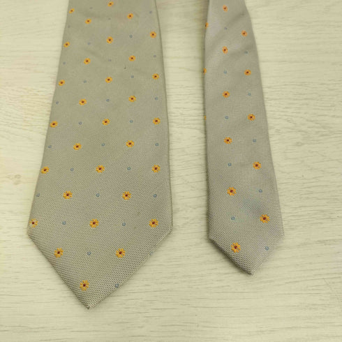 バーバリーブラックレーベル BURBERRY BLACK LABEL ロゴ刺繍 シルク100% 総柄ネクタイ メンズ