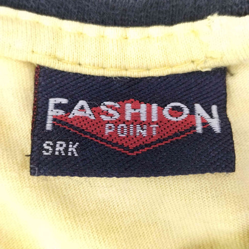 FASHION POINT SRK トライバル 両面 プリント フェイク レイヤード S/S クルーネック Tシャツ Y2K メンズ