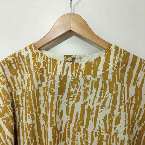 SIWALY fluid 24SS プリントタック スリーブレス ブラウス レディース FREE