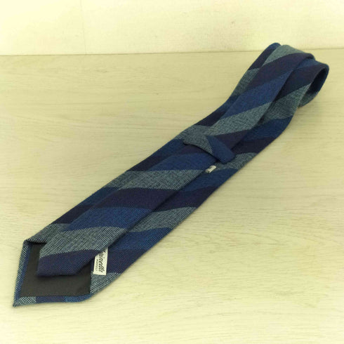 E.Marinella Napoli カシミヤ100% ストライプ ネクタイ メンズ