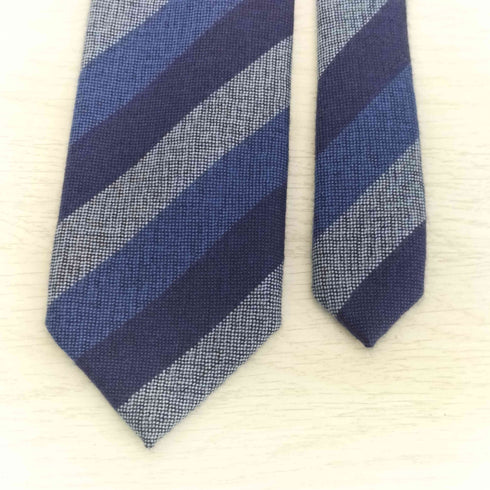 E.Marinella Napoli カシミヤ100% ストライプ ネクタイ メンズ