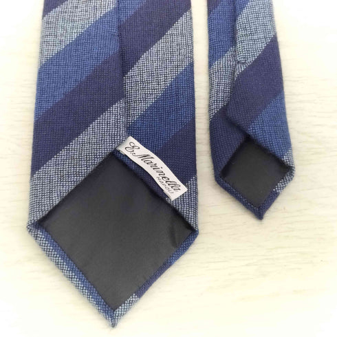 E.Marinella Napoli カシミヤ100% ストライプ ネクタイ メンズ