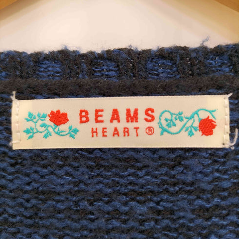 ビームスハート BEAMS HEART ミックス糸 七分袖 ニットワンピース レディース