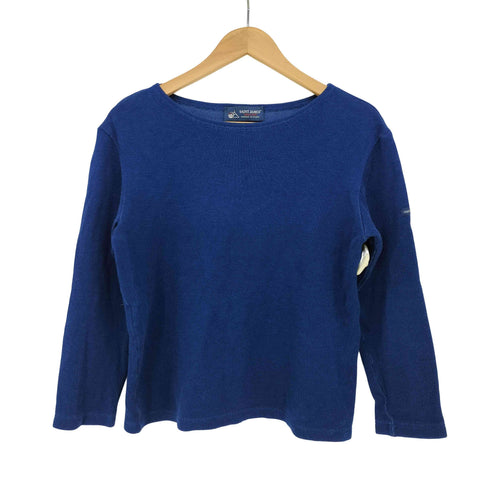セントジェームス SAINT JAMES フランス製 ボート ネック L/S プルオーバー ニット レディース import:XS