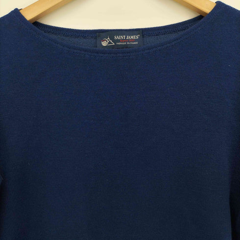 セントジェームス SAINT JAMES フランス製 ボート ネック L/S プルオーバー ニット レディース import:XS