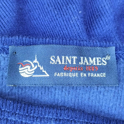 セントジェームス SAINT JAMES フランス製 ボート ネック L/S プルオーバー ニット レディース import:XS