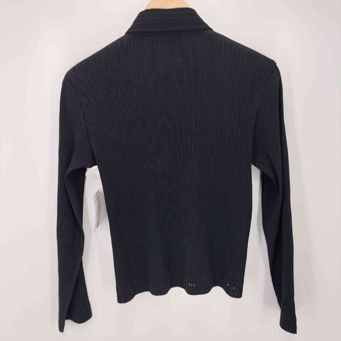 イッセイミヤケ ISSEY MIYAKE プリーツ クロップドシャツ archive レディース JPN:M