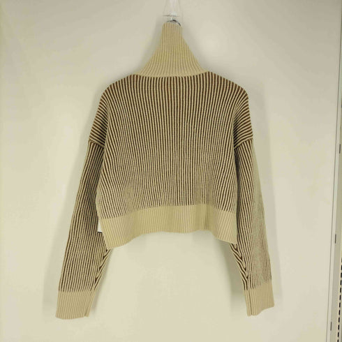 チャオパニック Ciaopanic 畦編みショート丈ハーフジップニットプルオーバー レディース ONE SIZE
