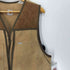 カーハート Carhartt 80S 星タグ USA製 サンドストーン コーデュロイ 切替 マルチポケット ジップアップ ダック ハンティング ベスト メンズ import:M