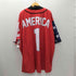 MY FREEDOM JERSEY USA 星条旗 自由の女神 ナンバリング 1 半袖 ゲームシャツ ビックサイズ メンズ 5XL