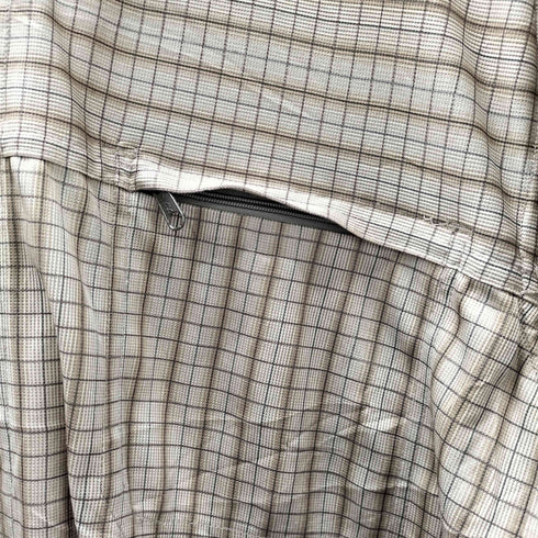 TOM HANBURY 裏地メッシュ 半袖 チェック シャツ ボックス ビックサイズ メンズ JPN:XL