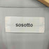 ソソット sosotto アンティークサテンシャーリング袖ブラウス レディース