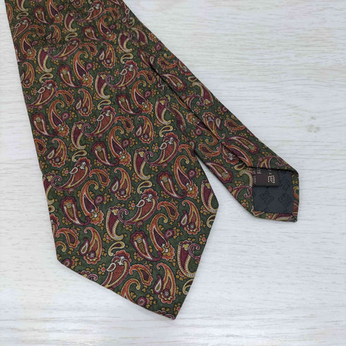ジバンシィ GIVENCHY MADE IN ITALY ペイズリー柄 シルクネクタイ メンズ