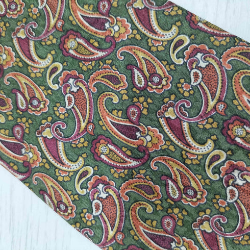 ジバンシィ GIVENCHY MADE IN ITALY ペイズリー柄 シルクネクタイ メンズ