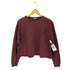 グッドウェア Goodwear USA製 クロップド ウォッシュ加工ポケットL/S Tシャツ レディース M