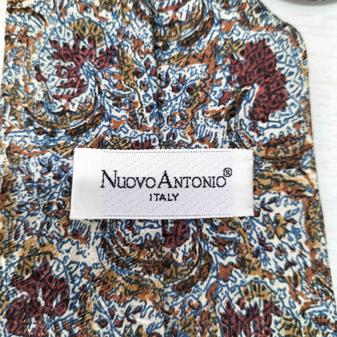 Nuovo Antonio イタリア製 総柄 シルクネクタイ メンズ