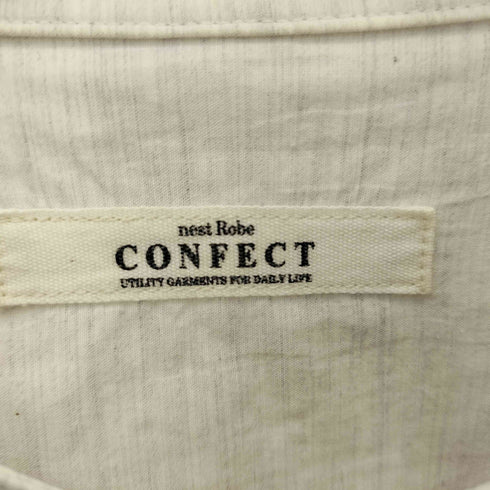 ネストローブコンフェクト nest Robe CONFECT スタンドカラー フロントポケット 長袖シャツ メンズ JPN:4