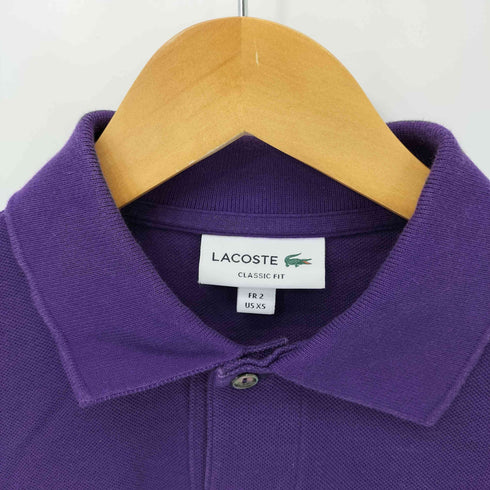 ラコステ LACOSTE CLASSIC FIT ワンポイント刺繍鹿の子 L/S ポロシャツ メンズ XS