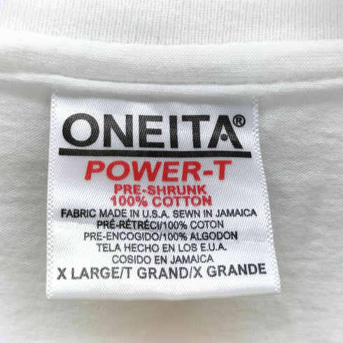 オニータ ONEITA 90~00s 両面プリント アートTシャツ メンズ JPN:XL