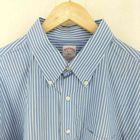 ブルックスブラザーズ 346 BROOKS BROTHERS マレーシア製 ストライプボタンダウンシャツ メンズ 18 6/7