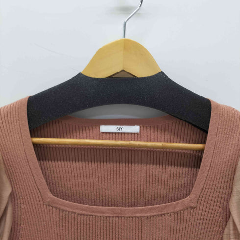 スライ SLY 23SS SHEER S/L SQUARE N/C トップス レディース FREE