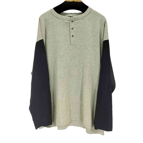 コットンデラックス COTTON DELUXE USA製 ヘンリーネック カットソー メンズ 2X