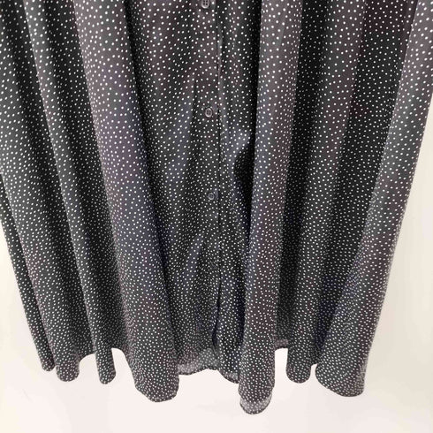 ミラオーウェン Mila Owen 22SS ドット L/S ノーカラー シャツ ワンピース レディース ONE SIZE