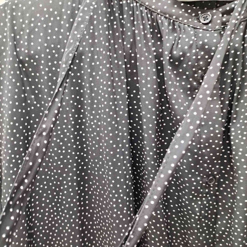 ミラオーウェン Mila Owen 22SS ドット L/S ノーカラー シャツ ワンピース レディース ONE SIZE