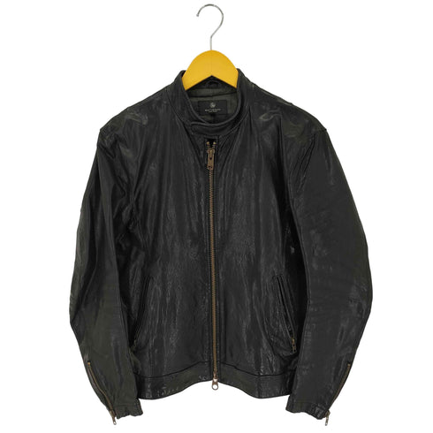 ビューティーアンドユースユナイテッドアローズ BEAUTY & YOUTH UNITED ARROWS ラムレザー ダブルジップ シングルライダースジャケット メンズ M