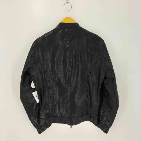 ビューティーアンドユースユナイテッドアローズ BEAUTY & YOUTH UNITED ARROWS ラムレザー ダブルジップ シングルライダースジャケット メンズ M