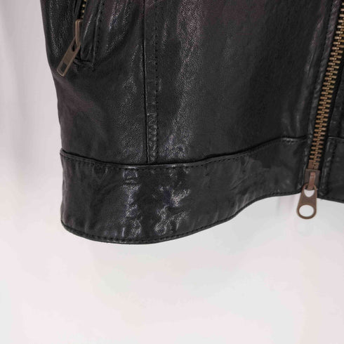 ビューティーアンドユースユナイテッドアローズ BEAUTY & YOUTH UNITED ARROWS ラムレザー ダブルジップ シングルライダースジャケット メンズ M