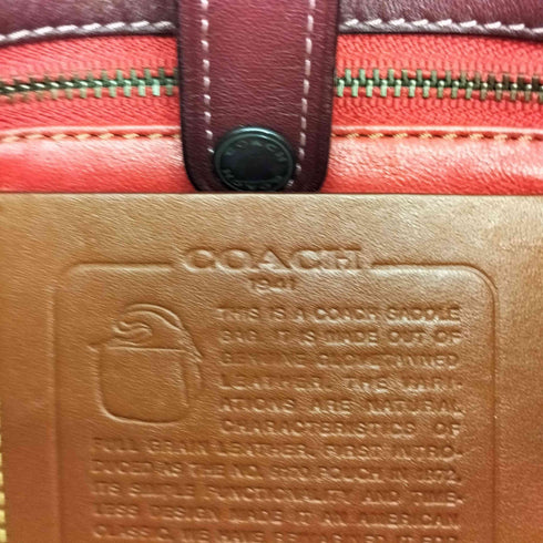 コーチ COACH サドルレザーショルダーバッグ レディース