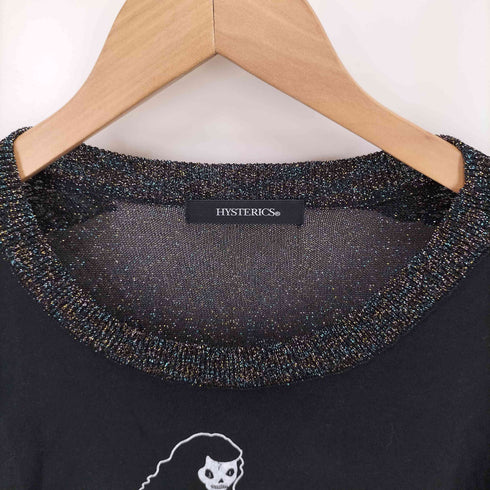 ヒステリックス HYSTERICS 切り替えプリントクルーネックTシャツ レディース