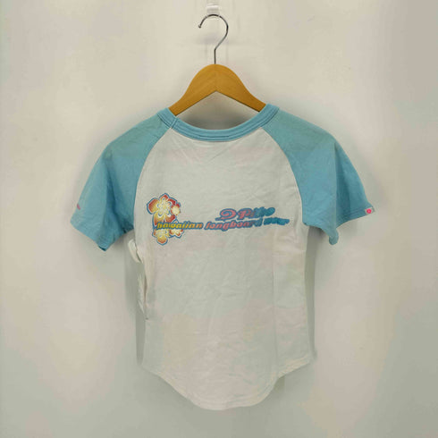 ピコ PIKO 00s Y2K ラメロゴ ラグランTシャツ レディース JPN:M