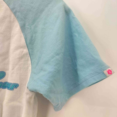 ピコ PIKO 00s Y2K ラメロゴ ラグランTシャツ レディース JPN:M