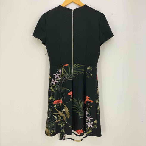 テッドベーカー TED BAKER 花柄 Vネック ワンピース レディース US:0-2
