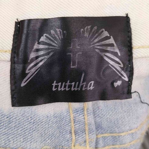 TUTUHA サイドスパンコールデニムショーツ レディース