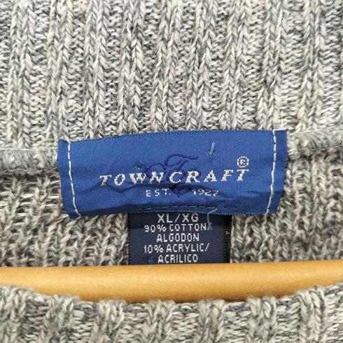 タウンクラフト TOWNCRAFT USA製 総柄コットンセーター メンズ import:XL